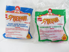 2 Vintage 1995 McDonald s Happy Meal Toys Marvel Spider-Man Hobgoblin Watson