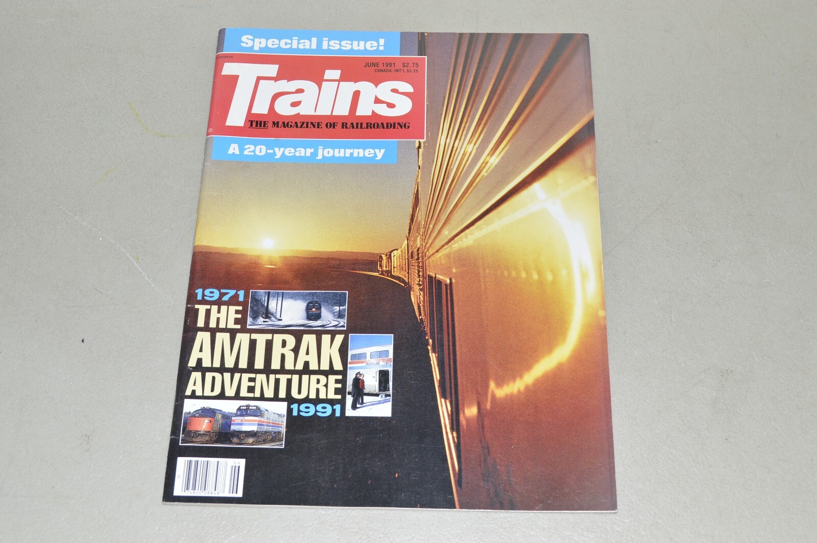 magazine railroad TRAINS June 1991 Amtrak Adventure Atlas Rock Island ABCs of RR