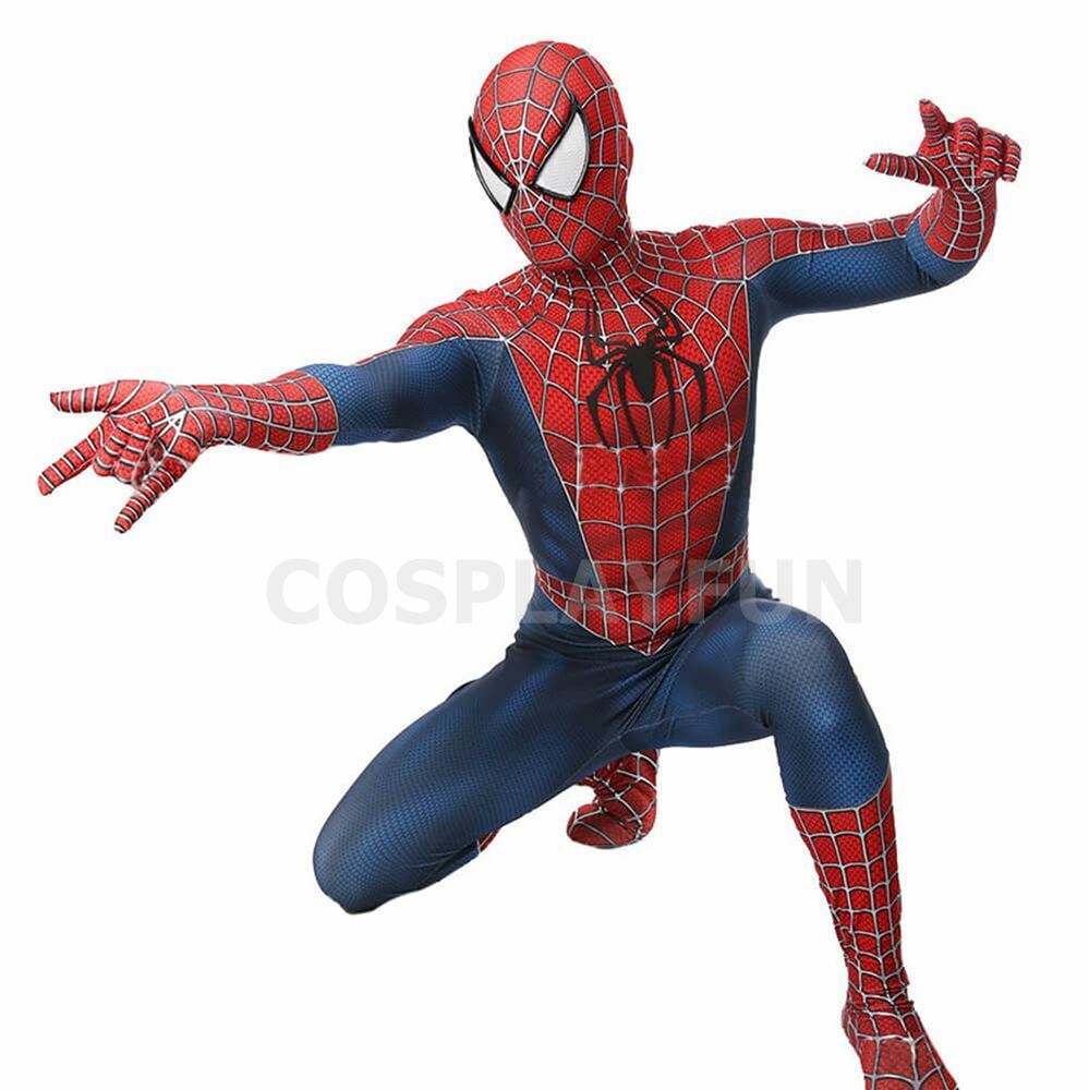 Spider Man Cosplay Costume Spider Man 2 Tobey Maguire Suit Version