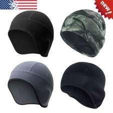 Winter Skull Cap Thermal Helmet Liner Cycling Running Beanie Hat with Ear Cover