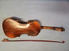 Old,Vintage Violin with hard case and bow-rough — photo 2