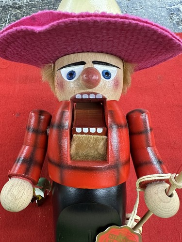 Steinbach Nussknacker Sombrero Fischermann mit Etikett 12" Deutsche Weihnachten - Bild 2 von 18