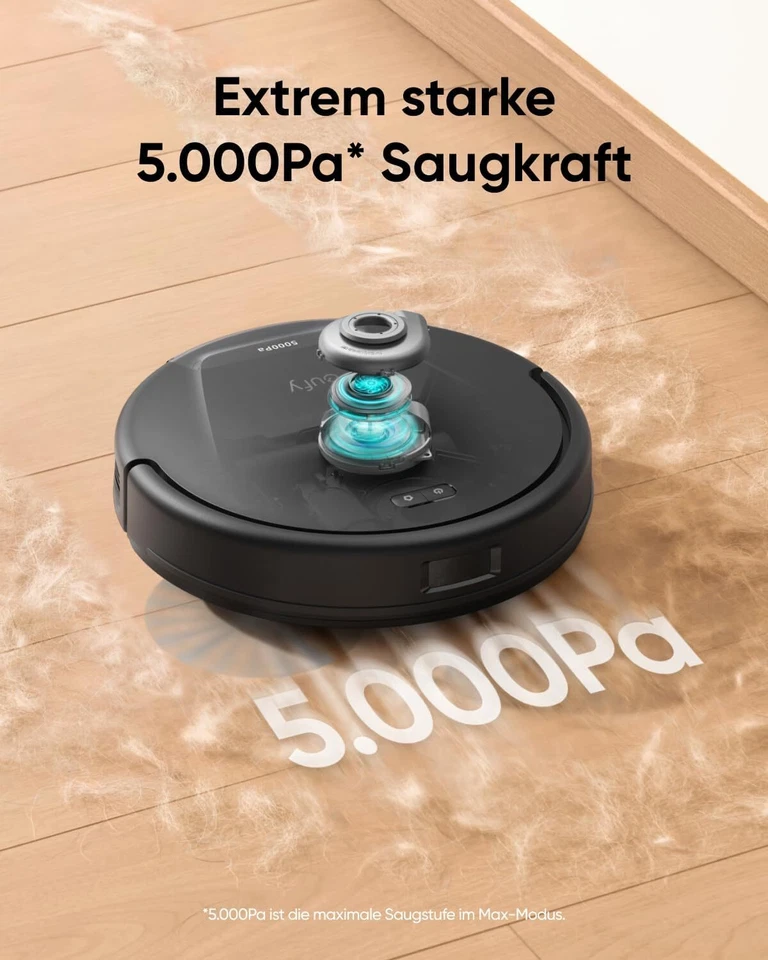 eufy Clean L60 Saugroboter Absaugstation 5000Pa iPath-Laser-Navigation APP/Alexa - Bild 4 von 4