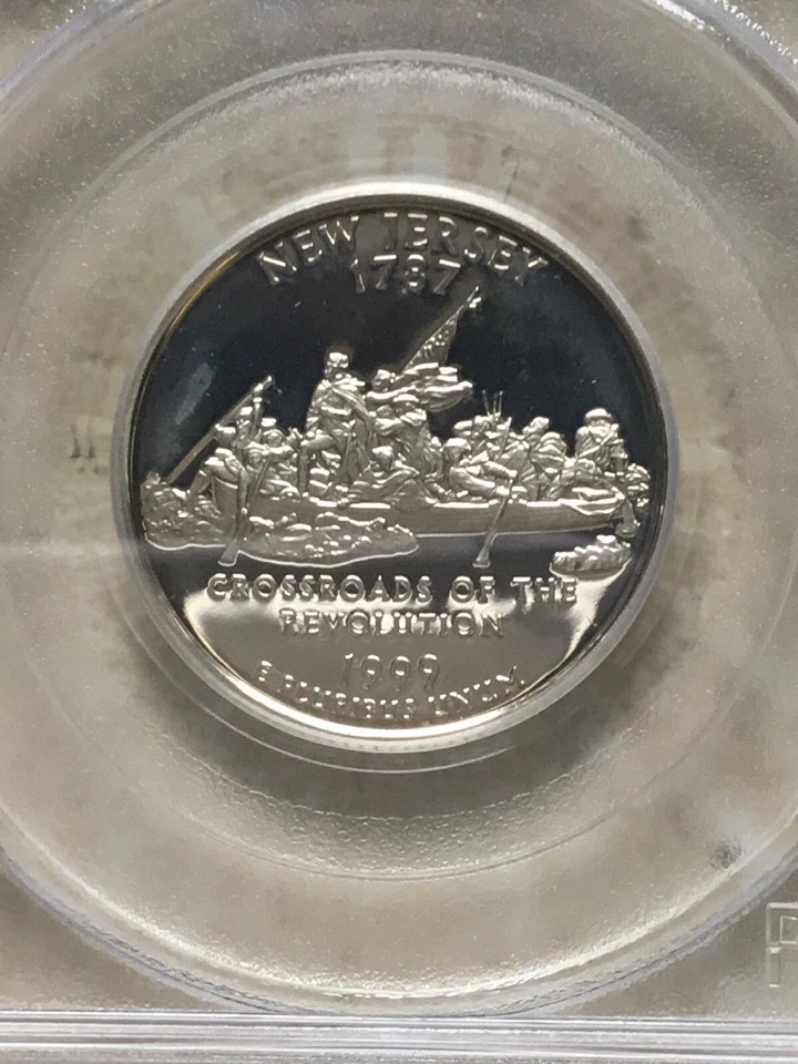 1999-S New Jersey PROOF Silver State Quarter in PCGS PR 69 DCAM Coin - Image 2 of 4