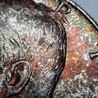1964 50c Kennedy Half Dollar - Deep Speckled Rainbow Toning - NGC MS 65 - Z3909