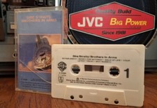 Used DIRE STRAITS BROTHERS IN ARMS CASSETTE 80s Tape