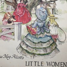 Paper Dolls Book Louisa May Alcott's Little Women 1981 By Janet Nason UNCUT   