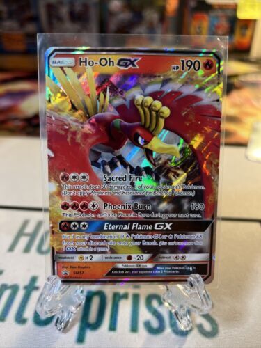 Pokemon Card HO-OH SM80 PROMO GX Full Art RAINBOW Sun & Moon SL FR NEW