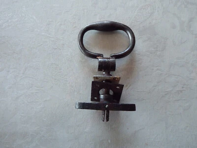 Ancienne Poignée de Porte en Fer Forgé (non articulée) - Photo 1/3