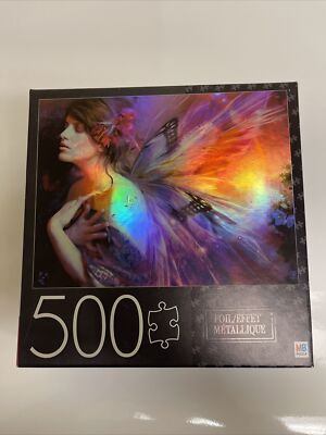 MB Puzzle Hasbro 500pc ''Equinox   (Foil/Effet Métallique) 24''x18'' Used