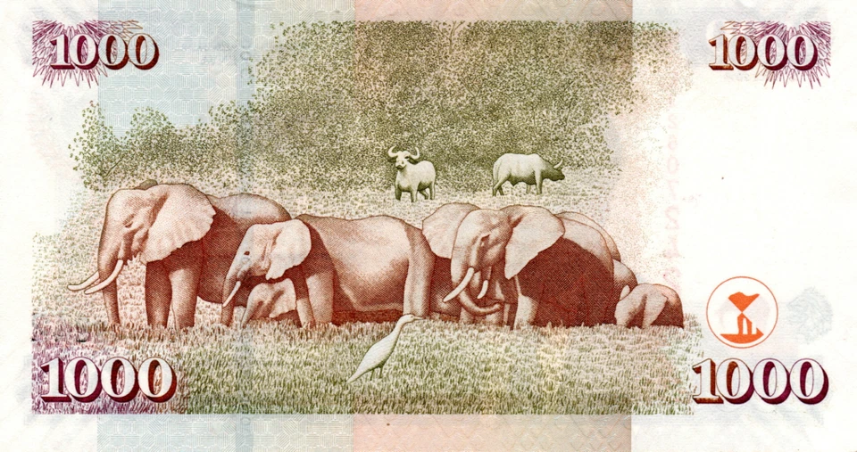 Kenya 1000 Shillings 2010 aUNC Banknote P-51e Prefix EJ Paper Money - Image 2 of 2