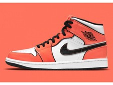 ✅🔥 NUOVE Scarpe da Ginnastica Nike Jordan 1 Mid SE Turf Orange 10 UK Uomo 11 US DD6834-802 ✅