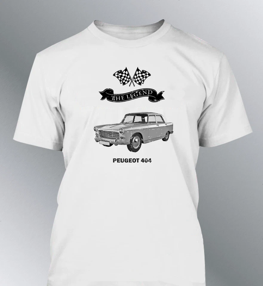 tee shirt homme Peugeot 404 The Legend vintage aspect usé - Photo 1/1
