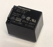 Panasonic SPDT Relay 24VDC, 10A (JS1-24V-F)