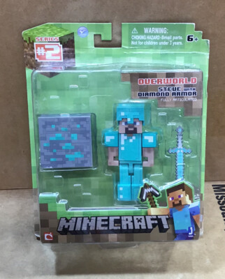 Minecraft Overworld Steve With Diamond Armor Figure Pack C22