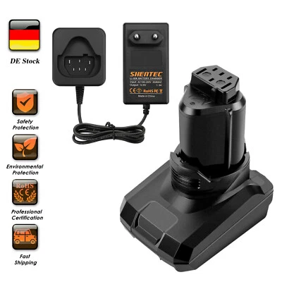 SHENTEC 5Ah 12V Li-ion Akku/Ladegerät für AEG BS12C BSS12C BWS12CBWS 3526 3520 1220 1230