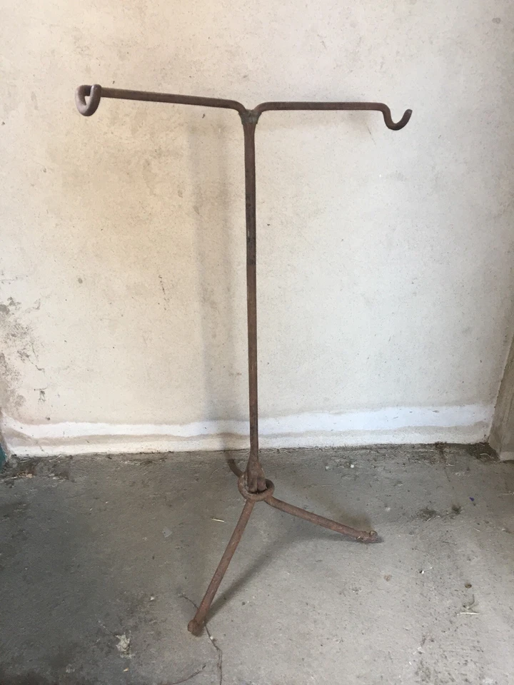 PORTE VELO ANCIEN GARAGE FER FORGE 1920 EROICA BICI NO CYCLES PEUGEOT - Photo 2/4