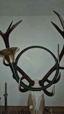 Parforcehorn Eb, mit gängigem Stimmzug für Waldhorn-Schaft, Zustand gebraucht.