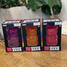 Nee Doh Gummy Bear Squeeze Ball Tear-Resistant Gel Fidget Toy Needoh Qty: 1 NEW