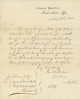 Jesse Sherwood – 1864 U.S. Navy Surgeons Steward Pay Claim Letter