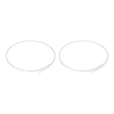 2 Pcs Plastic Binding Purfling Strip 1650x4x1.5mm Guitar Binding Edge Trim White