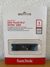 SanDisk SSD PLUS NVMe M.2 SSD  1 TB PCIe Gen 3.0 interne Festplatte (M.2 2280)