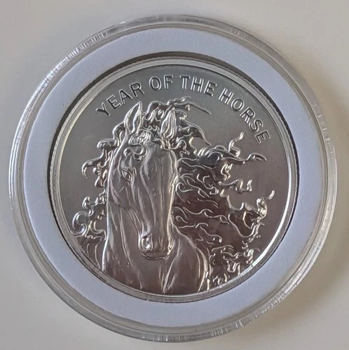 (NEW 2026) 1 OUNCE SUNSHINE LUNAR YEAR OF THE HORSE SILVER ROUND
