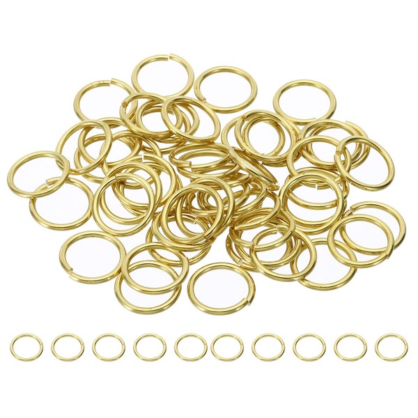14Mm Offene Sprungringe, 50 Massiv Kupfer Runde Ring Charme Schleifen Verbinder-image
