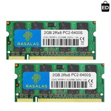 High-Performance 4GB PC2-6400 RAM Kit - Dual 2GB for Enhanced Laptop Speed