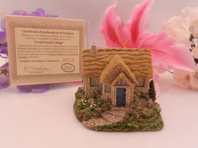 Thomas Kinkade Haus Figur Cedar Nook Cottage Hawthorne Sammler Kollektion Selten