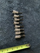 Snap On 8pc 3/8” Drive Hex Bit Socket Set, Descrip Sizes…..xcxc
