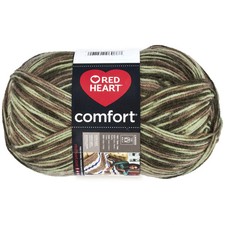 Red Heart Comfort Yarn "Light Camo Print  