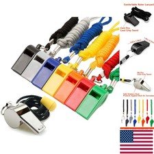 Durable Sports Whistles with Hands-Free Lanyard - Ideal for Officials  Coaches