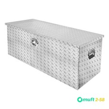 Heavy Duty Silver Aluminum Cargo Chest Fit Truck Atv Utv Trailer Outdoor Use Heavy Duty Silver Aluminum Cargo Chest Fit Truck Atv Utv Trailer Outdoor Use