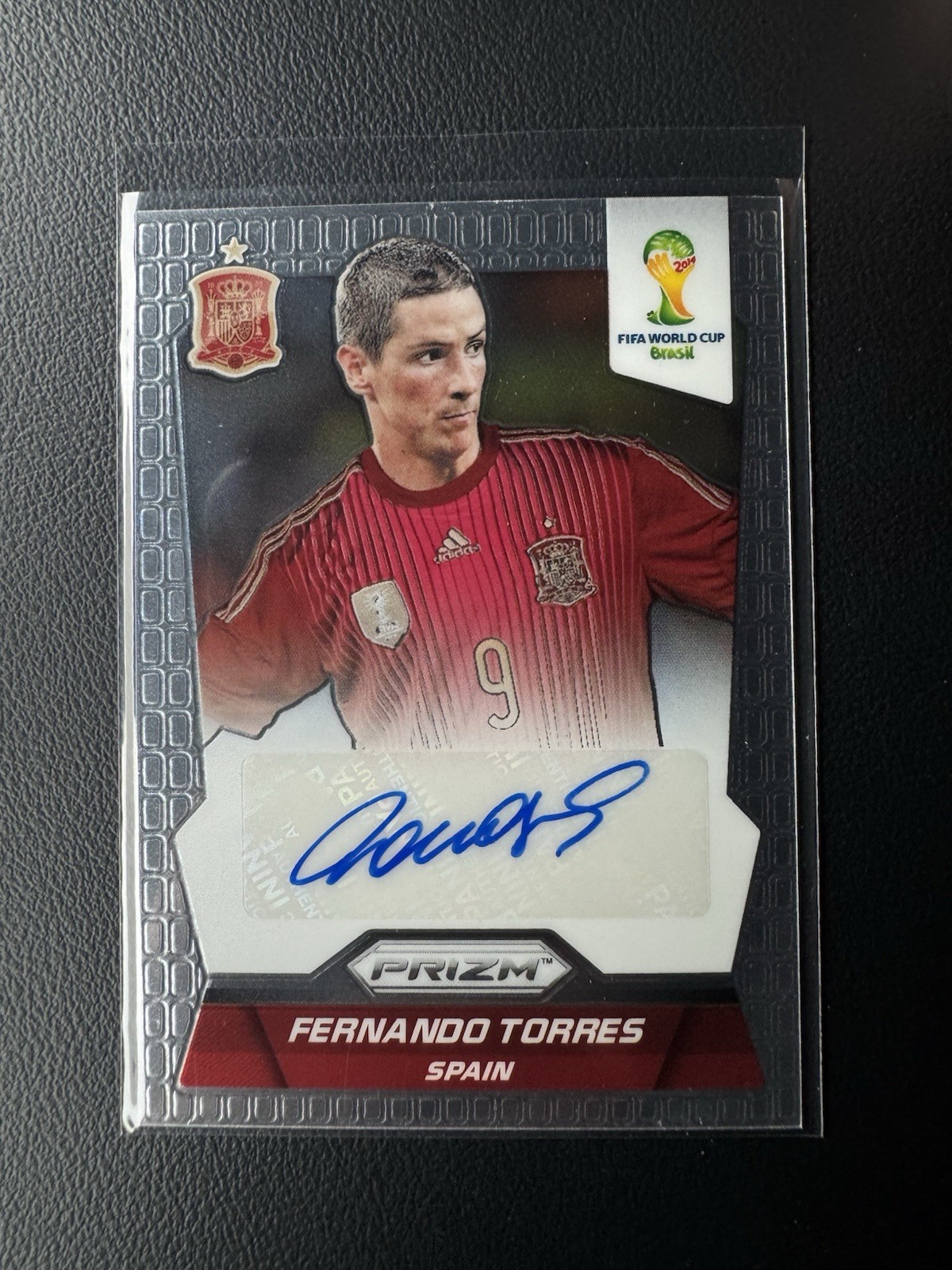 2014 Panini Prizm FIFA World Cup Brasil Fernando Torres Auto Spain