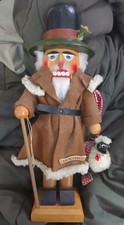 STEINBACH ALEMANIA PASTOR CORDERO CASCANUECES Carpintería Navidad Tradición Decoración