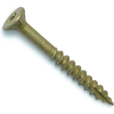 35 PCS 014973212810 Tan Wood Screws Fasteners Hardware Fits 12x2 Inch