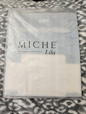 New In Package Retired Miche Petite Shell Lila Teal  White Faux Leather