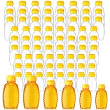 Nosiny 72 Pack 8 oz 12 18 Honey Bottles Clear Plastic Squeeze Bottle...