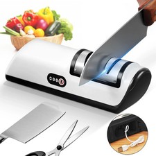 Rechargeable Electric Knife Sharpener, Compact Cordless Knife Sharpener