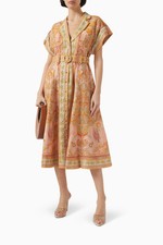 ZIMMERMANN Acacia Midi Shirt Dress size 2