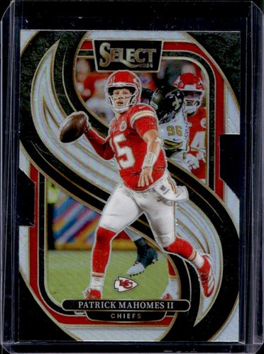 2024 Panini Select Patrick Mahomes II Premier Silver Prizm Die-Cut #120 Chiefs