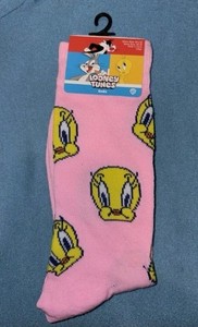 New Looney Tunes Tweety Bird Socks One Size NWT