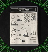Stampin' Up FESTIVE POST Stamp Set ... For ALL seasons  See examples  NEW  