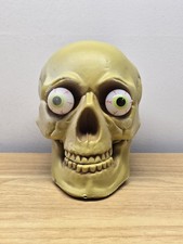 Skull With Popping Out Eyes Halloween Prop Skeleton Head