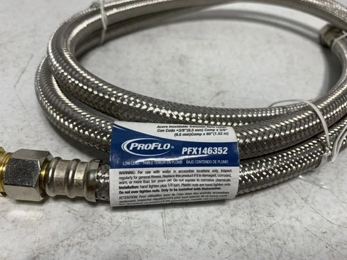 Proflo PFX146324 Faucet Supply Line 20" Stainless Steel - Picture 2 of 5