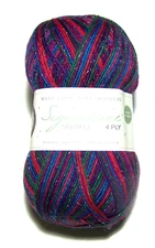 100 gm ball of West Yorkshire SIGNATURE SPARKLE SOCK Yarn #1051 VINTAGE TINSEIL