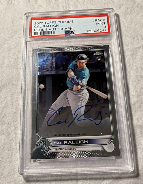 Cal Raleigh 2022 Topps Topps Chrome Rookie Autographs