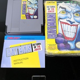 Batman Return of the Joker CIB Nintendo NES Juego Completo + Caja + Manual Sunsoft