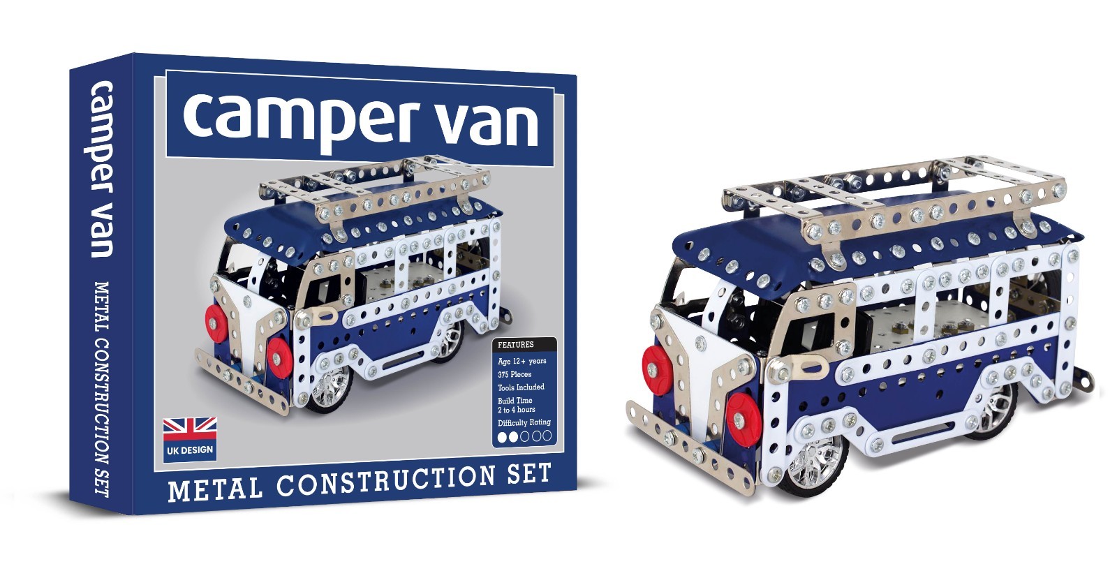 Camper Van Metal Construction Set Puzzle Building Kit 12+